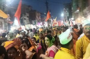 कटनी नगर की ऐतिहासिक शोभा यात्रा राम नवमी के पावन महोत्सव में झूमे राम भक्तभगवान श्री राम के जयकारों से गूंजा कटनी नगर