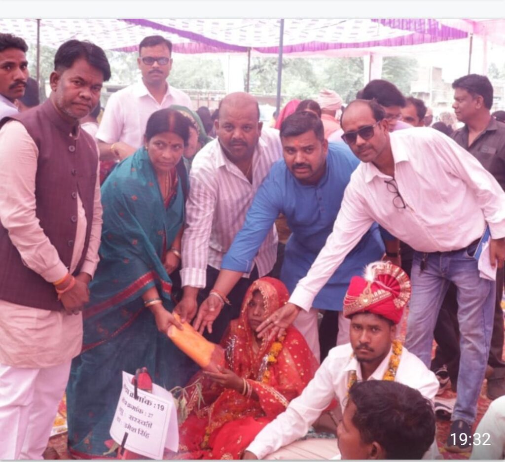 बेटियों का भाग्य बदल रही कन्या विवाह योजना विधायक सिहोरा संतोष बरकडे