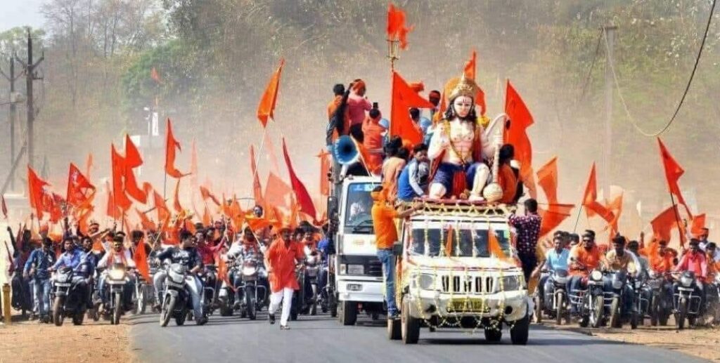 हनुमान जन्मोत्सव पर विशाल वाहन रैली कल